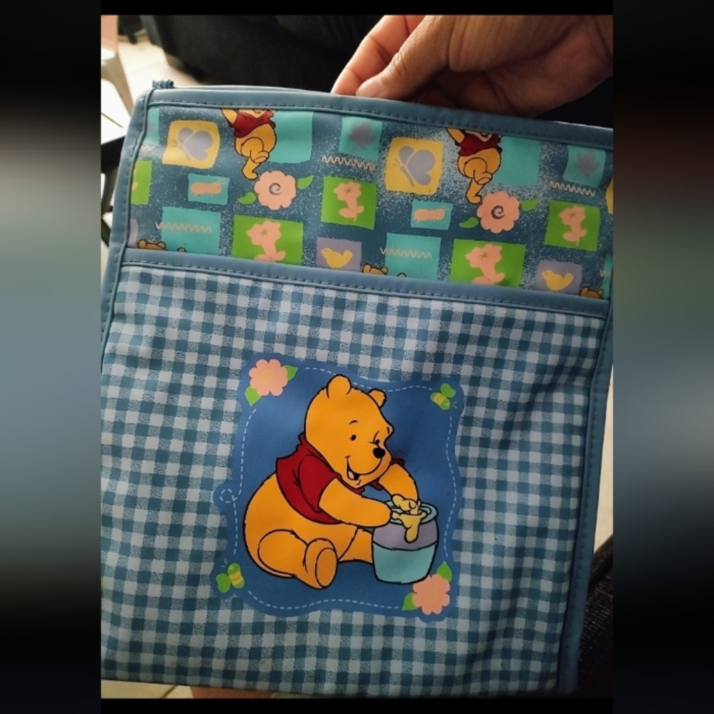 Vintage Winnie the Pooh Blue Bag